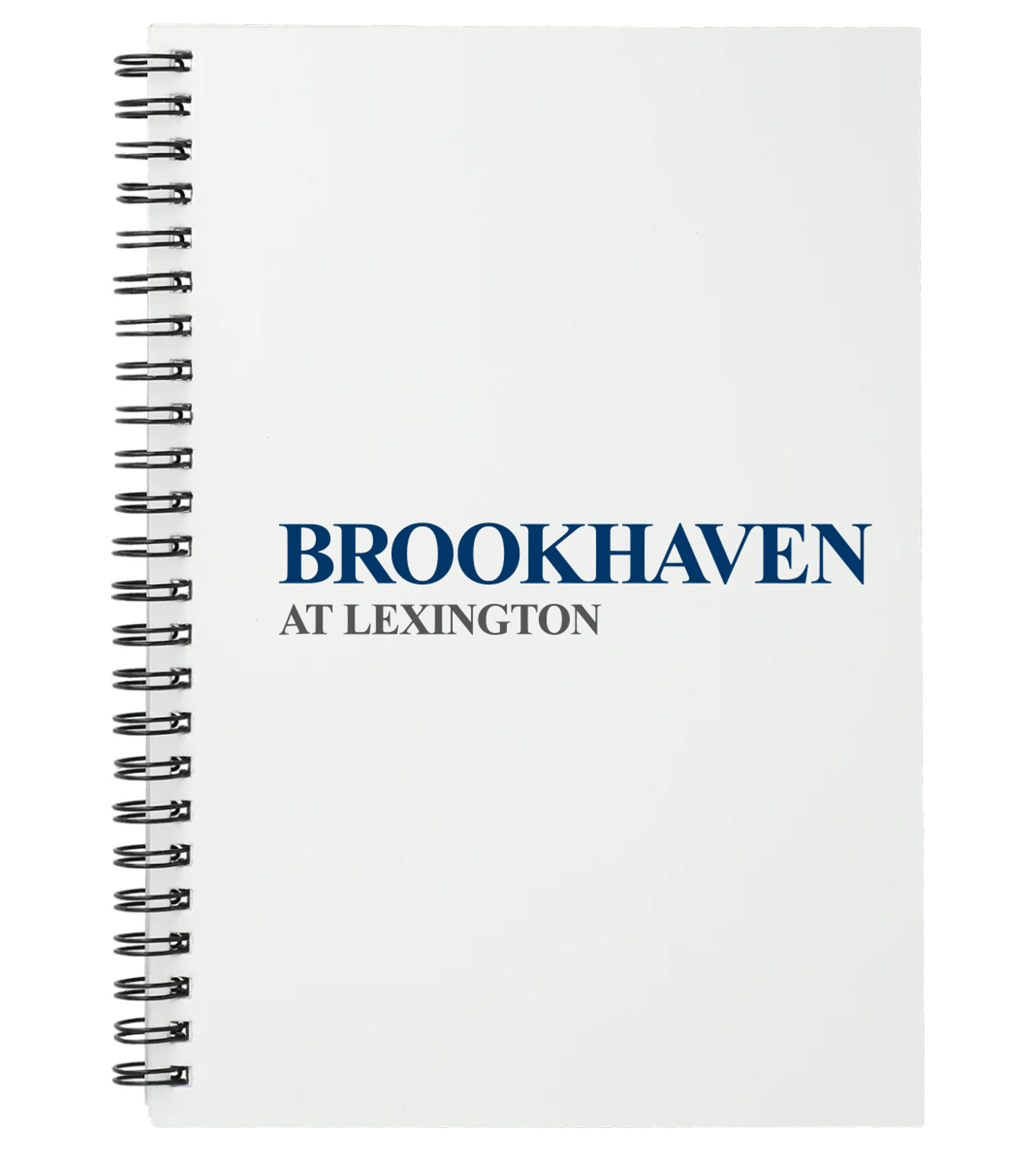 6 x 8 Spiral Notebook - Ruled Lines White with Brookhaven at Lexington