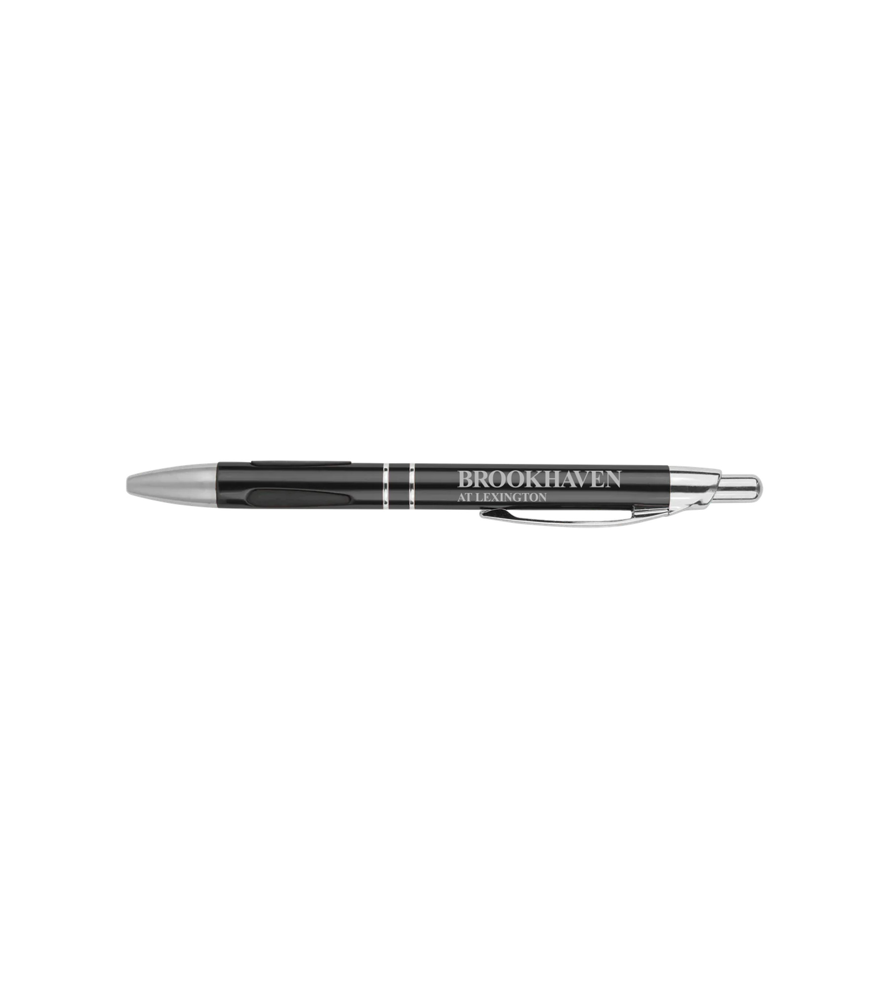 Silver Trim Pen with Gripper Black with Brookhaven at Lexington